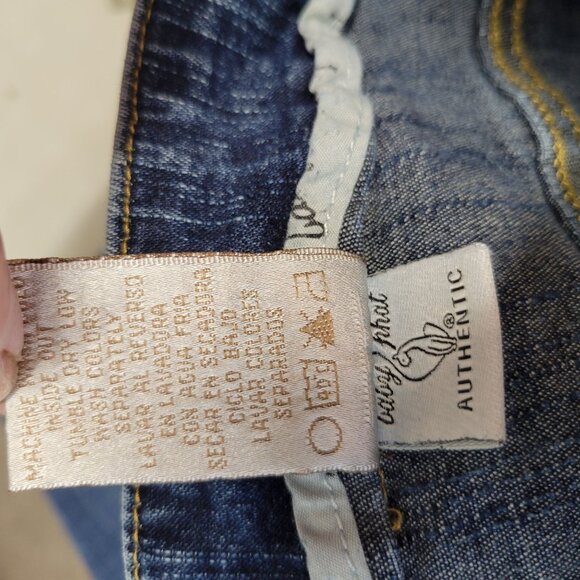 Baby Phat Womens Bootcut Jeans With Embroidered Back Pocket Size 13 - Picture 9 of 10
